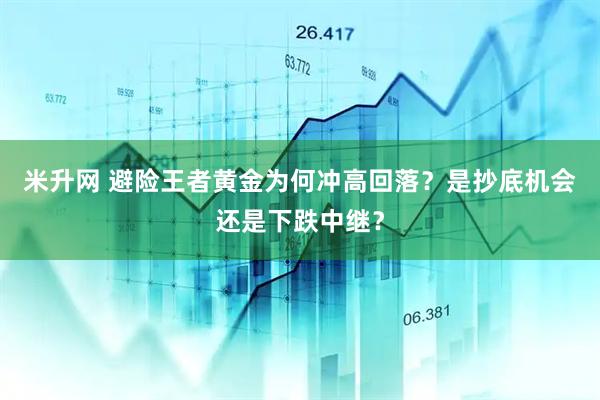 米升网 避险王者黄金为何冲高回落？是抄底机会还是下跌中继？