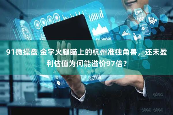 91微操盘 金字火腿瞄上的杭州准独角兽，还未盈利估值为何能溢价97倍？