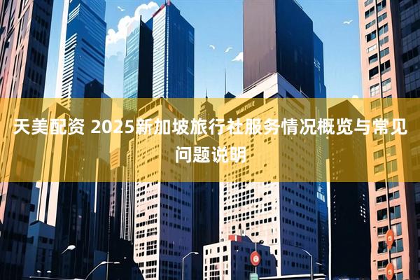 天美配资 2025新加坡旅行社服务情况概览与常见问题说明